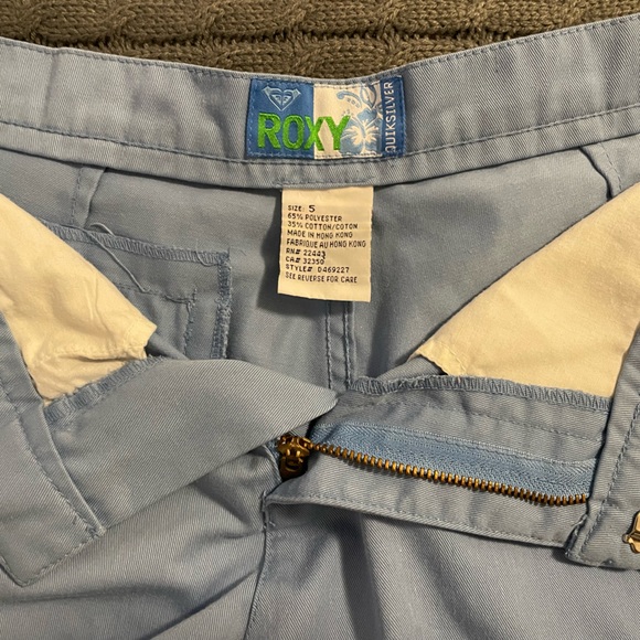 Light Blue Roxy Shorts - Picture 3 of 6